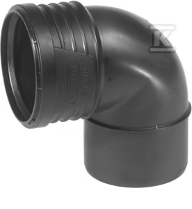 Kolano 160/87.5°, SITECH+ czarny