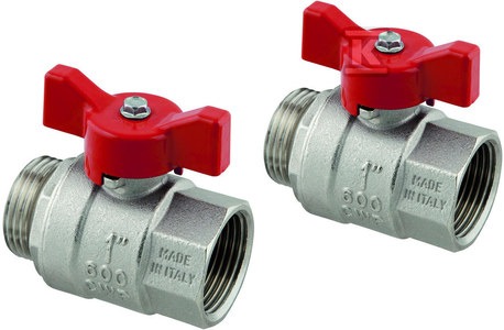 Uponor Vario zawór kulowy niklowany G1-G1