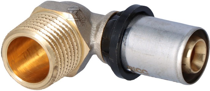Kolano podłączeniowe PURMO CLEVERFIT z gwintem zewnetrznym 16x1/2" GZ