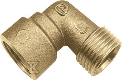 Kolano 90° mosiężne GZ/GW - G1/2"